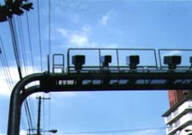 Nシステム端末のテレビカメラ